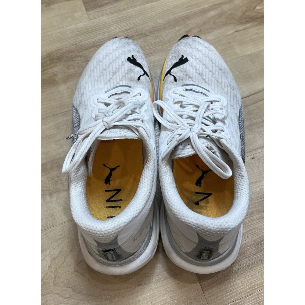 Puma Deviate Nitro 2 White Sunset Glow Men’s Sz 10 - Picture 4 of 9